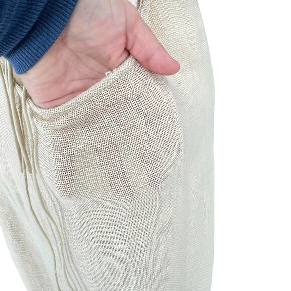 Free People Free-est Baby Tee Maxi Dress Womens Size Small Beige Sheer Boho - Picture 7 of 15